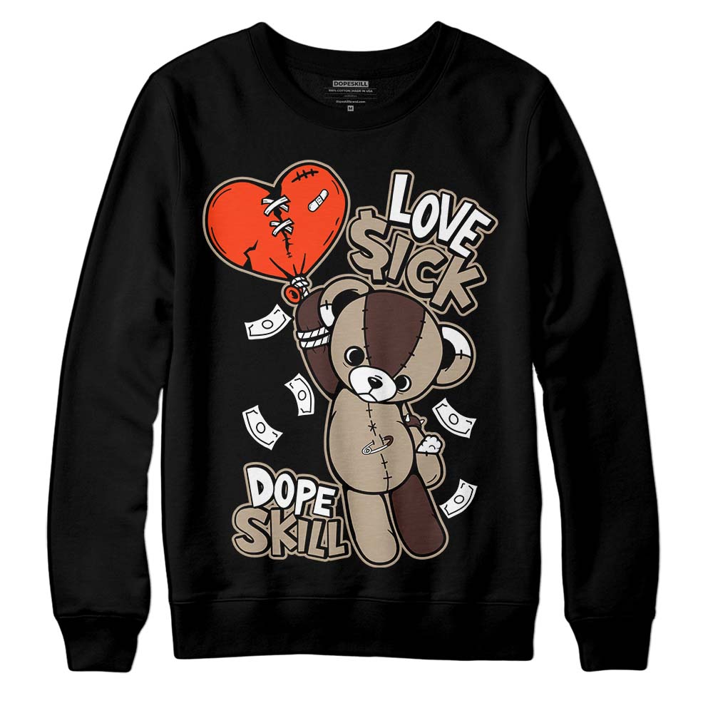 Jordan 1 High OG “Latte” DopeSkill Sweatshirt Love Sick Graphic Streetwear - Black