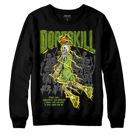 Dunk Low 'Chlorophyll' DopeSkill Sweatshirt Thunder Dunk Graphic Streetwear  - Black 