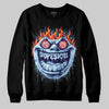 University Blue Sneakers DopeSkill Sweatshirt Hellfire Graphic Streetwear - Black