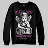 Pink Sneakers DopeSkill Sweatshirt Trust Nobody Graphic Streetwear - Black