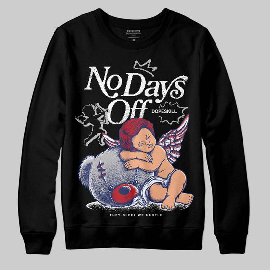 Jordan 1 High OG Rare Air "Deep Royal Blue" DopeSkill Sweatshirt New No Days Off Graphic Streetwear - Black