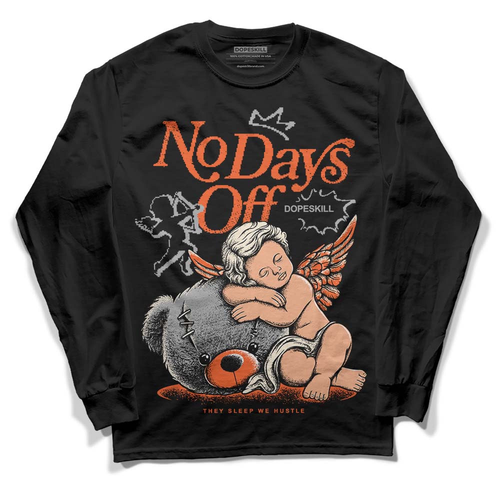 Jordan 3 Georgia Peach DopeSkill Long Sleeve T-Shirt New No Days Off Graphic Streetwear - Black