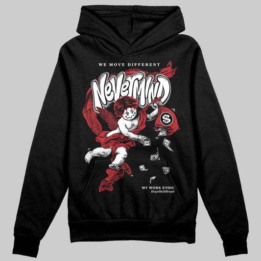 Jordan 1 Low OG "Chicago" DopeSkill Hoodie Sweatshirt Nevermind Graphic Streetwear - Black