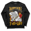 Jordan 7 Citrus DopeSkill Long Sleeve T-Shirt Sorry I've Been Trappin Graphic Streetwear - Black