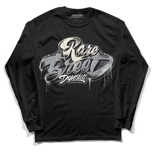 Jordan 1 Retro Low OG Black Cement DopeSkill Long Sleeve T-Shirt Rare Breed Type Graphic Streetwear - Black