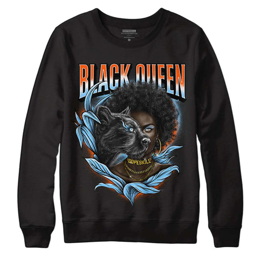 Dunk Low Futura University Blue DopeSkill Sweatshirt New Black Queen Graphic Streetwear - Black