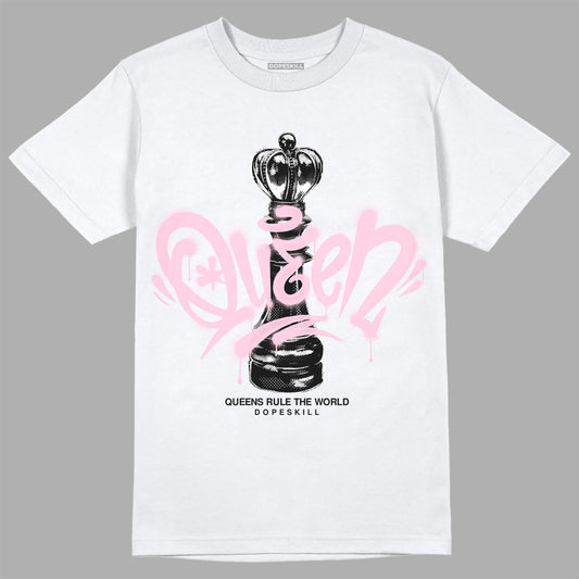 Dunk Low LX Pink Foam DopeSkill T-Shirt Queen Chess Graphic Streetwear - WHite