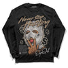 Jordan 5 SE “Sail” DopeSkill Long Sleeve T-Shirt Never Stop Hustling Graphic Streetwear - Black