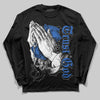 Jordan 1 High OG "True Blue" DopeSkill Long Sleeve T-Shirt Trust God Graphic Streetwear - black