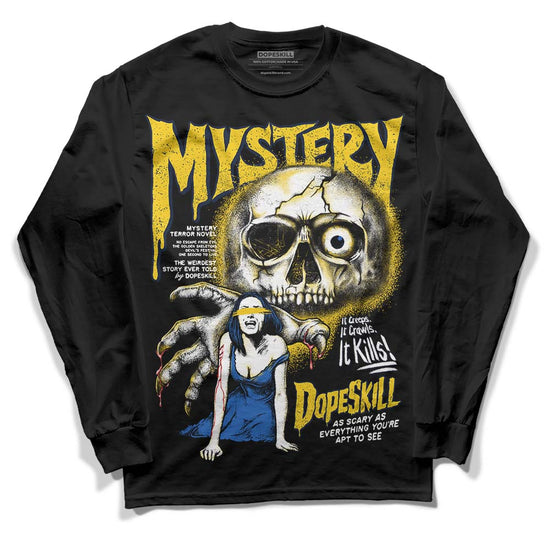 Dunk Low Vintage “Michigan” DopeSkill Long Sleeve T-Shirt Mystery Ghostly Grasp Graphic Streetwear - Black