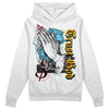 Jordan 1 Mid GS 'Six Championships DopeSkill Hoodie Sweatshirt Trust God Graphic Streetwear - White 