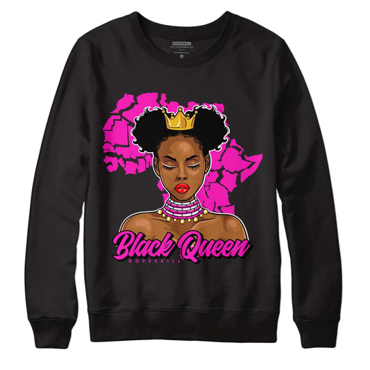 Dunk Low GS “Active Fuchsia” DopeSkill Sweatshirt Black Queen Graphic Streetwear - Black