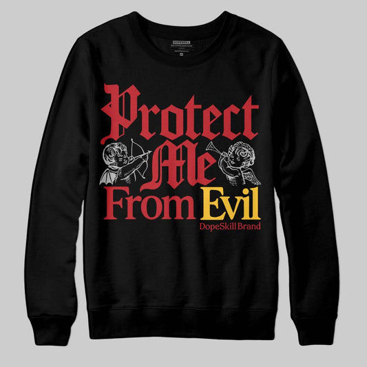 Jordan 14 Retro Ferrari (2025) DopeSkill Sweatshirt Protect Me From Evil Graphic Streetwear - Black