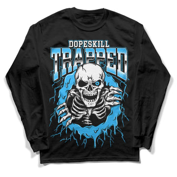 Jordan 2 Low "University Blue" DopeSkill Long Sleeve T-Shirt Trapped Halloween Graphic Streetwear - Black