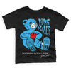 Jordan 1 High Retro OG “University Blue” DopeSkill Toddler Kids T-shirt Love Kills Graphic Streetwear - Black