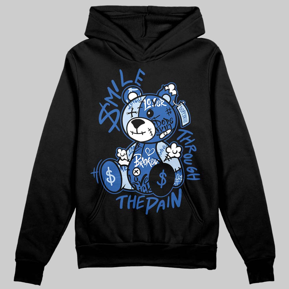 Jordan 11 "Space Jam" (2026) DopeSkill Hoodie Smile Through The Pain Graphic Streetwear - black