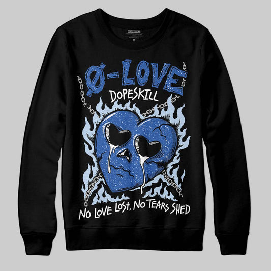 Awake NY x Jordan 5 Retro 'Black Racer Blue' DopeSkill Sweatshirt Crying Heart Graphic Streetwear - Black