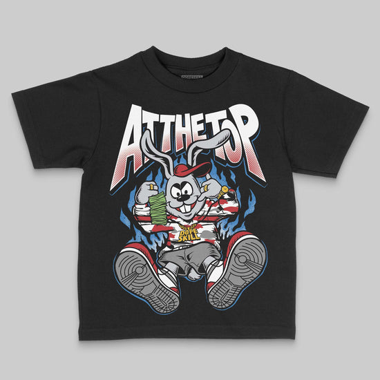 Jordan 8 Retro Bugs Bunny (2025) DopeSkill Toddler Kids T-shirt At The Top Graphic Streetwear - Black
