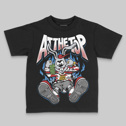 Jordan 8 Retro Bugs Bunny (2025) DopeSkill Toddler Kids T-shirt At The Top Graphic Streetwear - Black