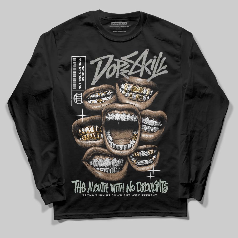 Jordan 1 Retro Low OG Year of the Snake (2025) DopeSkill Long Sleeve T-Shirt The Mouth With No Droughts Graphic Streetwear - Black