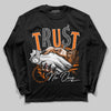 Orange, Black & White Sneakers DopeSkill Long Sleeve T-Shirt Trust No One Graphic Streetwear - Black