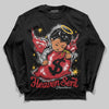 Jordan 14 Retro Ferrari (2025) DopeSkill Long Sleeve T-Shirt Heaven Sent Graphic Streetwear - Black