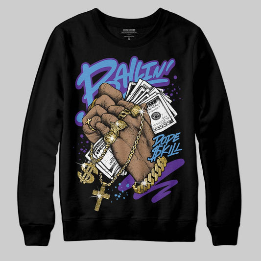 PURPLE Sneakers DopeSkill Sweatshirt Always Ballin' Graphic Streetwear - Black