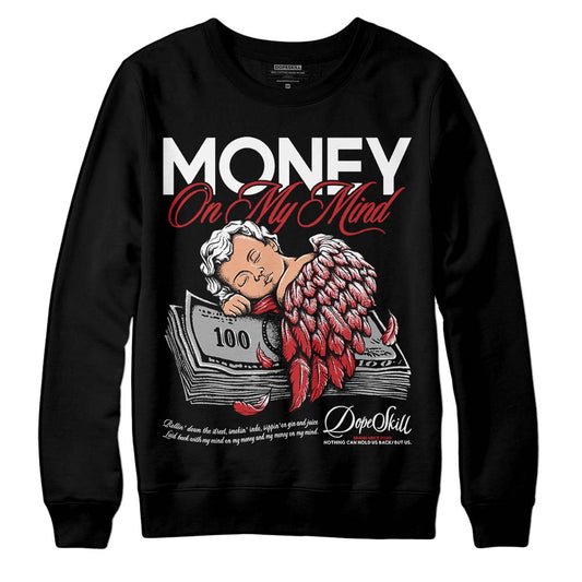 Jordan 12 “Red Taxi” DopeSkill Sweatshirt MOMM Graphic Streetwear - Black