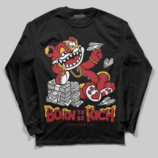 Jordan 14 Golf “Last Shot” DopeSkill Long Sleeve T-Shirt Born To Be Rich Graphic Streetwear - Black