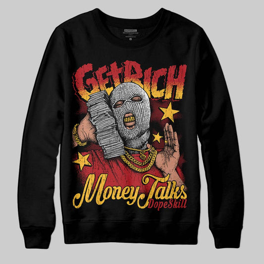 Jordan 14 Golf “Last Shot” DopeSkill Sweatshirt Get Rich Graphic Streetwear - Black