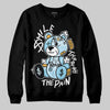 Vans Knu Stack Vintage Satin Dream Blue DopeSkill Sweatshirt Smile Through The Pain Graphic Streetwear - Black