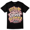 Jordan 3 GS “Red Stardust” DopeSkill T-Shirt Never Forget Loyalty Graphic Streetwear - Black 