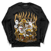 Jordan 13 Wheat 2023 DopeSkill Long Sleeve T-Shirt Chillin Graphic Streetwear - Black