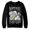 Jordan 1 High OG WMNS Twist 2.0 DopeSkill Sweatshirt Sorry I've Been Trappin Graphic Streetwear - Black