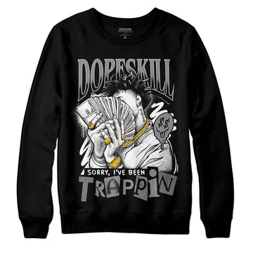 Jordan 1 High OG WMNS Twist 2.0 DopeSkill Sweatshirt Sorry I've Been Trappin Graphic Streetwear - Black