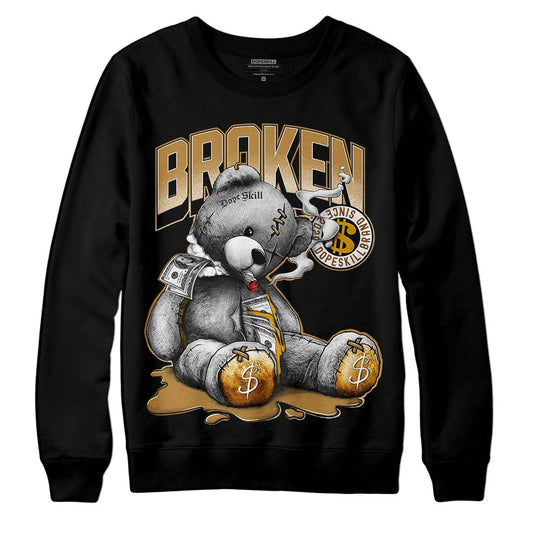 Jordan 13 Wheat 2023 DopeSkill Sweatshirt Sick Bear Graphic Streetwear - Black