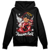 Jordan 12 “Red Taxi” DopeSkill Hoodie Sweatshirt Heaven Sent Graphic Streetwear - Black