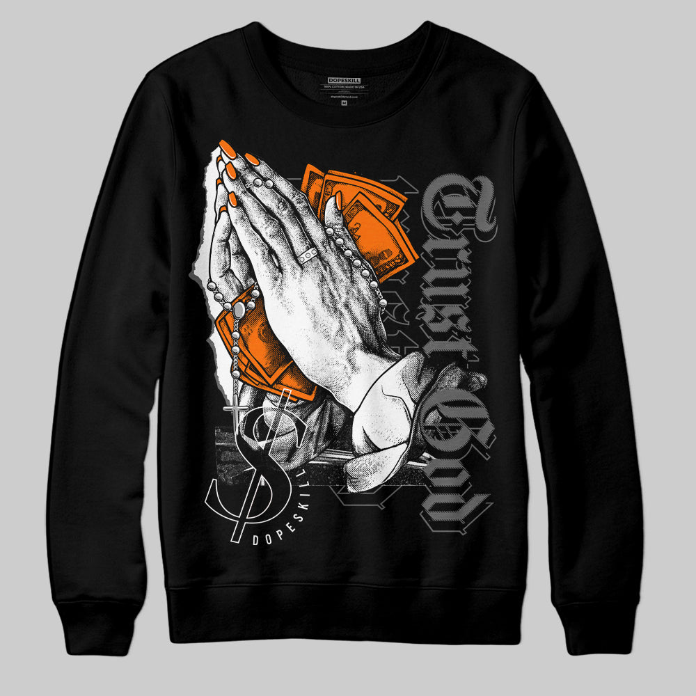 Jordan 3 Retro 'Fear Pack' DopeSkill Sweatshirt Trust God Graphic Streetwear - Black