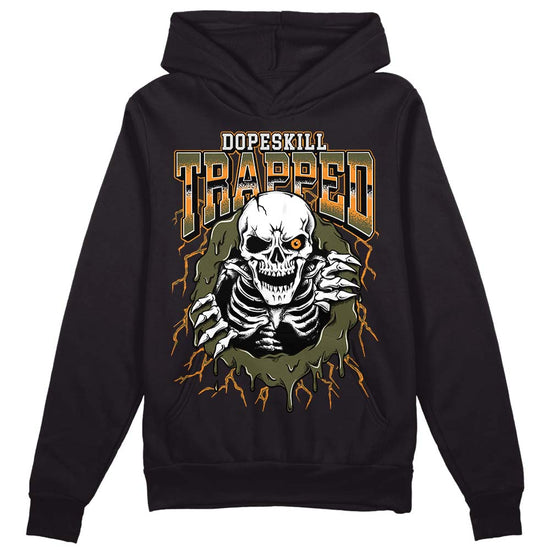 Jordan 5 "Olive" DopeSkill Hoodie Sweatshirt Trapped Halloween Graphic Streetwear - Black 