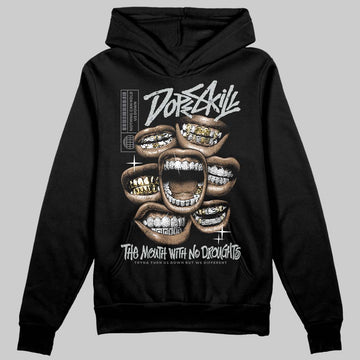 Jordan 4 “Fear” DopeSkill Hoodie Sweatshirt The Mouth With No Droughts Graphic Streetwear - Black