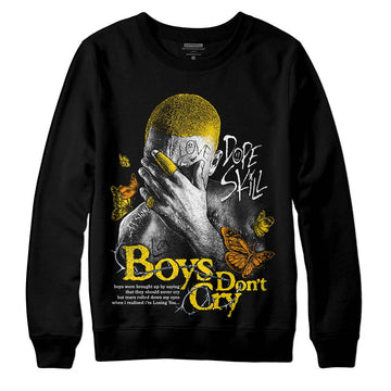 Jordan 6 “Yellow Ochre” DopeSkill Sweatshirt Boys Don't Cry Graphic Streetwear - Black