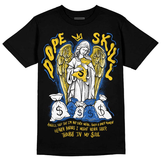 Dunk Low Vintage “Michigan” DopeSkill T-Shirt Angels Graphic Streetwear - Black