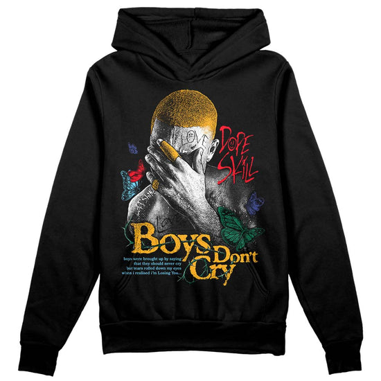 Jordan 1 Mid GS 'Six Championships DopeSkill Hoodie Sweatshirt Boys Don't Cry Graphic Streetwear - Black