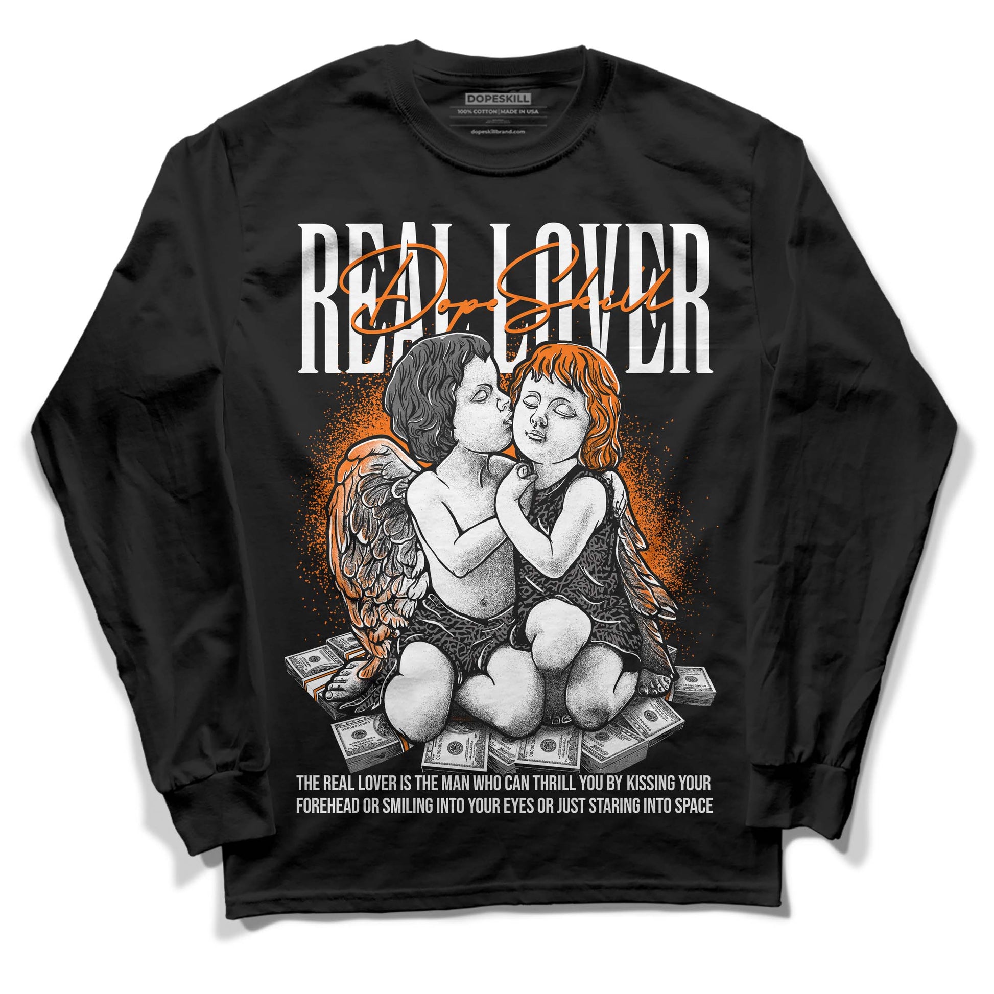 Jordan 3 Retro 'Fear Pack' DopeSkill Long Sleeve T-Shirt Real Lover Graphic Streetwear - Black