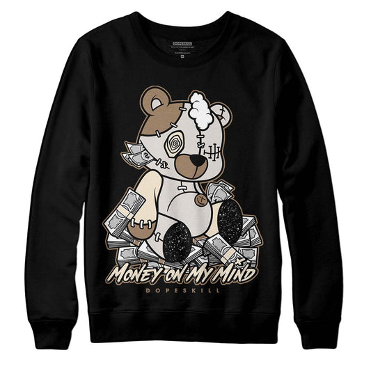 Jordan 5 SE “Sail” DopeSkill Sweatshirt MOMM Bear Graphic Streetwear - Black