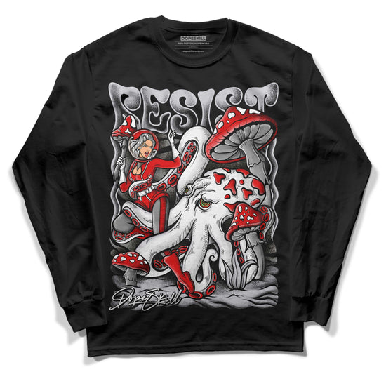 Jordan 2 Retro "Black Cement" DopeSkill Long Sleeve T-Shirt Resist Graphic Streetwear - Black