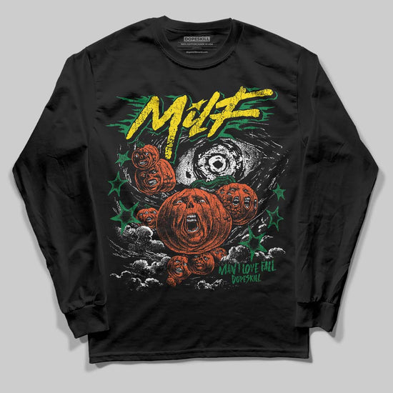 Dunk Low Reverse Brazil DopeSkill Long Sleeve T-Shirt MILF Graphic Streetwear - Black