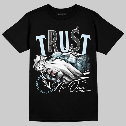 Vans Knu Stack Vintage Satin Dream Blue DopeSkill T-Shirt Trust No One Graphic Streetwear - Black