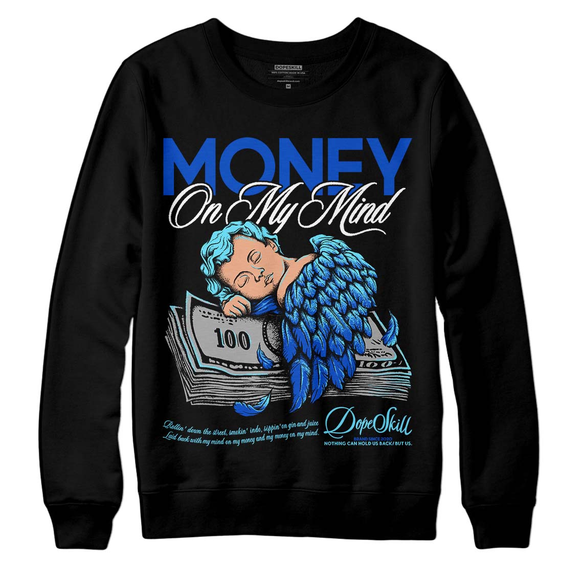 Dunk Low Argon DopeSkill Sweatshirt MOMM Graphic Streetwear - Black