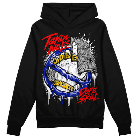 Dunk Low Racer Blue White DopeSkill Hoodie Sweatshirt Takin No L's Graphic Streetwear - Black 